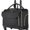 VEVOR Rolling Laptop Bag 17.3 Inch Wheeled Computer Bag for Women Men Black Gold