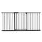 VEVOR Baby Gate 60.6-63.3 Inches Adjustable Width 30 Inches High Dog Gate Black
