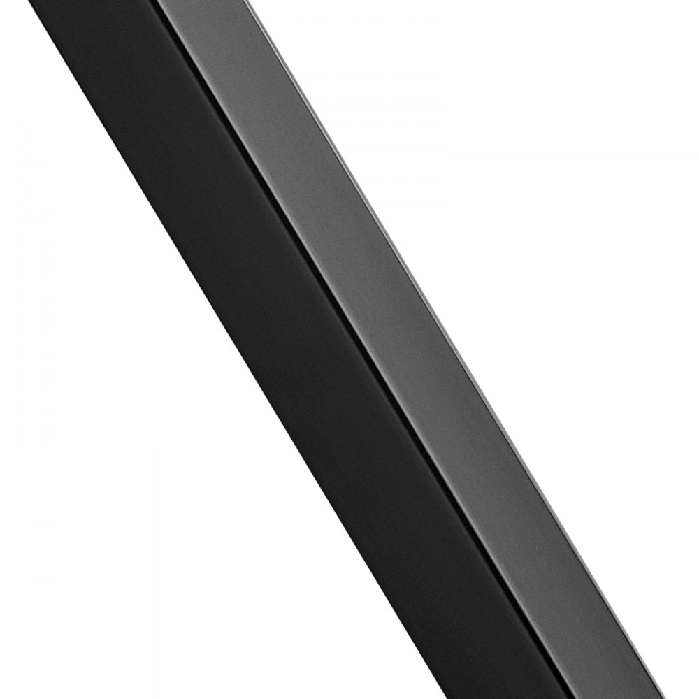 VEVOR Cable Railing Post, 36" x 1.5" x 1.5" Steel Level Deck Railing Post Without Holes, SUS304 Stainless Steel Cable Rail Post, Stair Handrail Post for DIY, 1-Pack, Black 