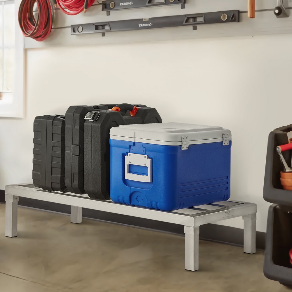 VEVOR Aluminum Dunnage Rack Stationary Dunnage Rack 36” x 20” x 8” Storage Rack 