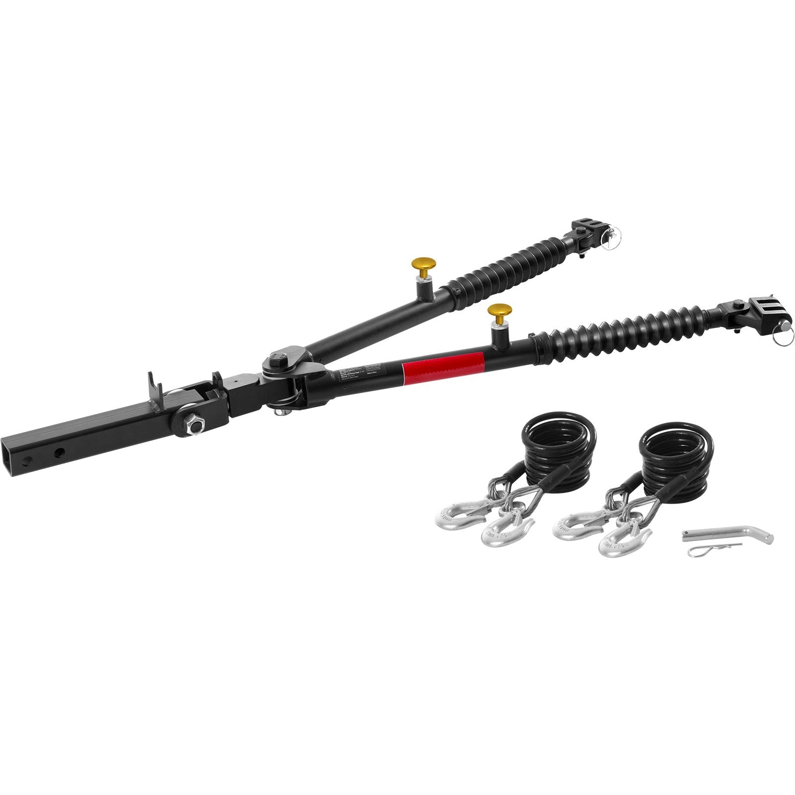 VEVOR Tow Bar Bumper Mount Tow Bar 10000 lbs Fits 2-inch Connector with Ropes 
