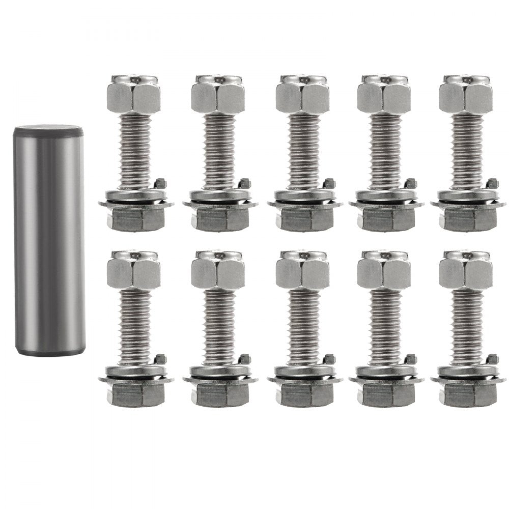 VEVOR Tractor Bolt on Hooks, 1/4\" Bolt on Grab Hooks, 4700LBS G70 Forged Bolt on Hooks for Tractor Bucket with 1/2\" Shackles, Work Well for Tractor Bucket, RV, UTV, Truck Hardware Included 
