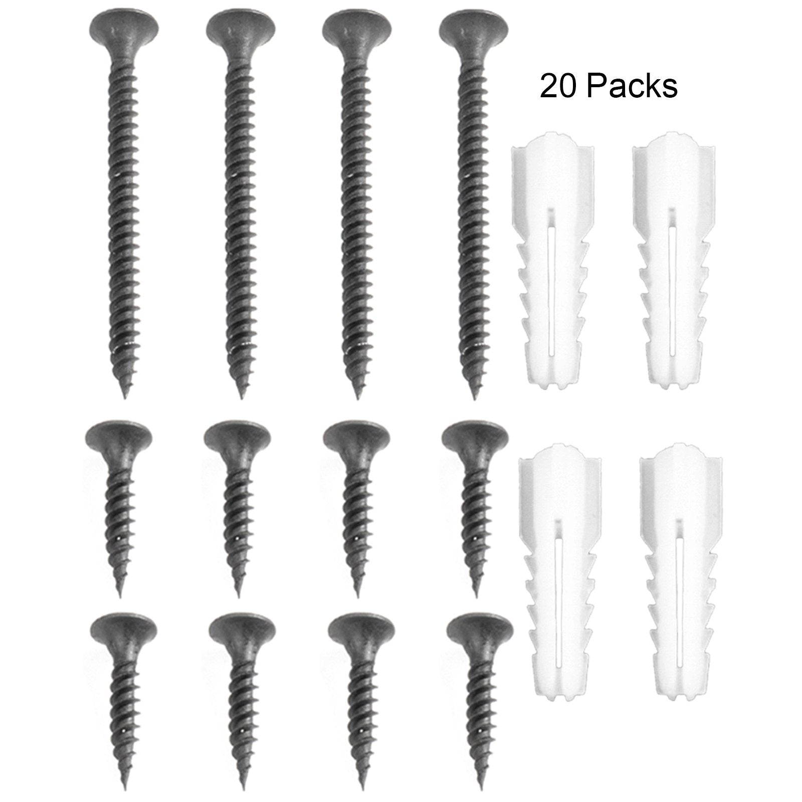 VEVOR 4 x 4 Deck Post Base 20 PCS Skirt  Post Support Flange 2.5 LBS Black Powder-Coated Decking Post Base with Thick Steel for Deck Supports Porch Railing Post Holders 