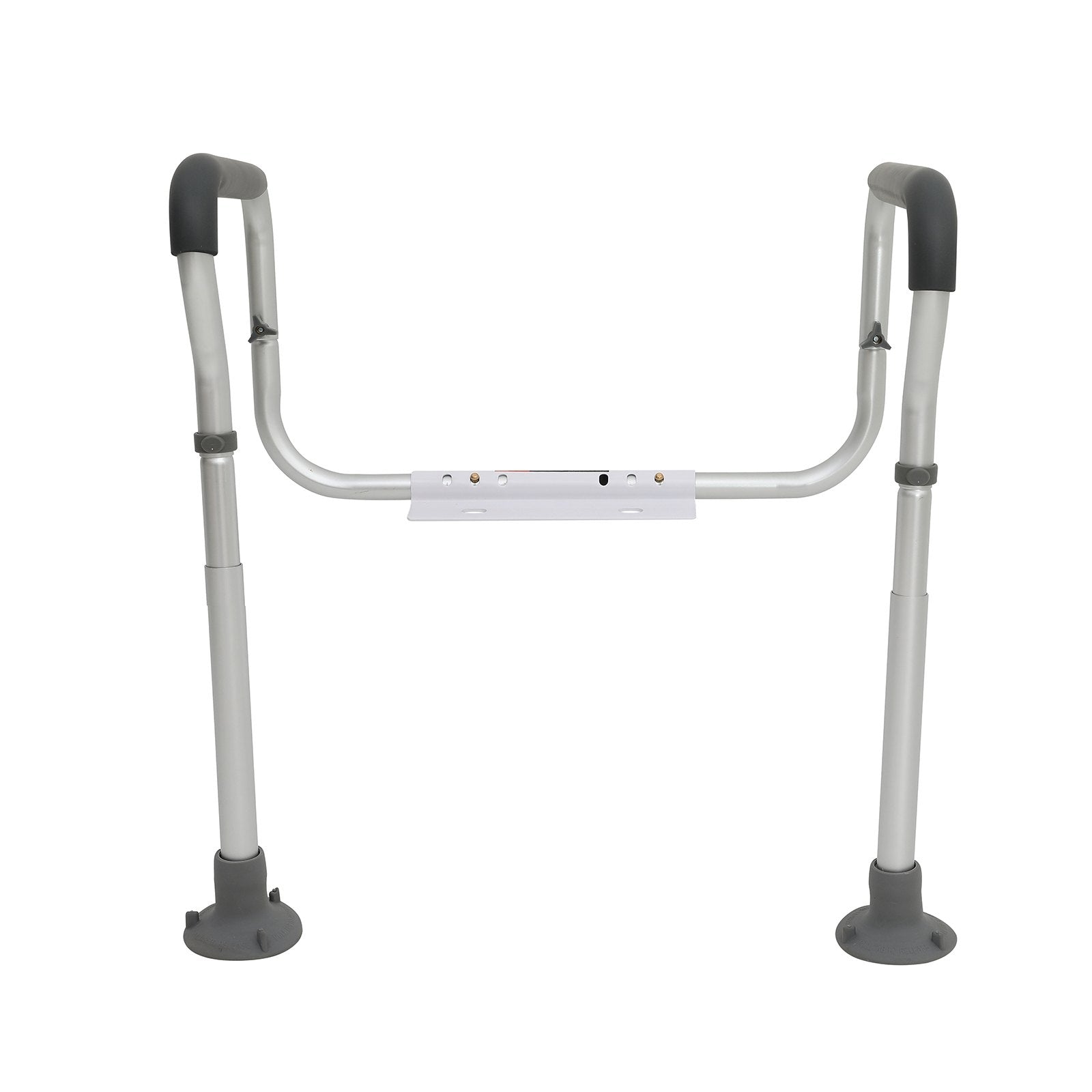 VEVOR Toilet Safety Rail, Bathroom Toilet Seat Frame, Adjustable Width & Height Fit Most Toilets, Supports 300lbs, Toilet Handles Grab Bars with Padded Armrests for Handicap, Disabled, Seniors 