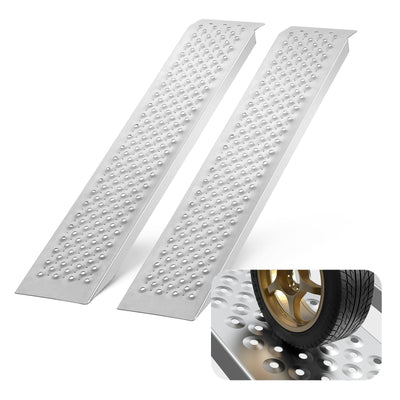 VEVOR 47.2" x 8.5" Aluminum Ramps 880 LBS Capacity Loading Ramps 2PCS 