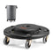 VEVOR Round Trash Can Dolly Fit 20, 32, 44, 55 Gal Garbage Container 500lbs