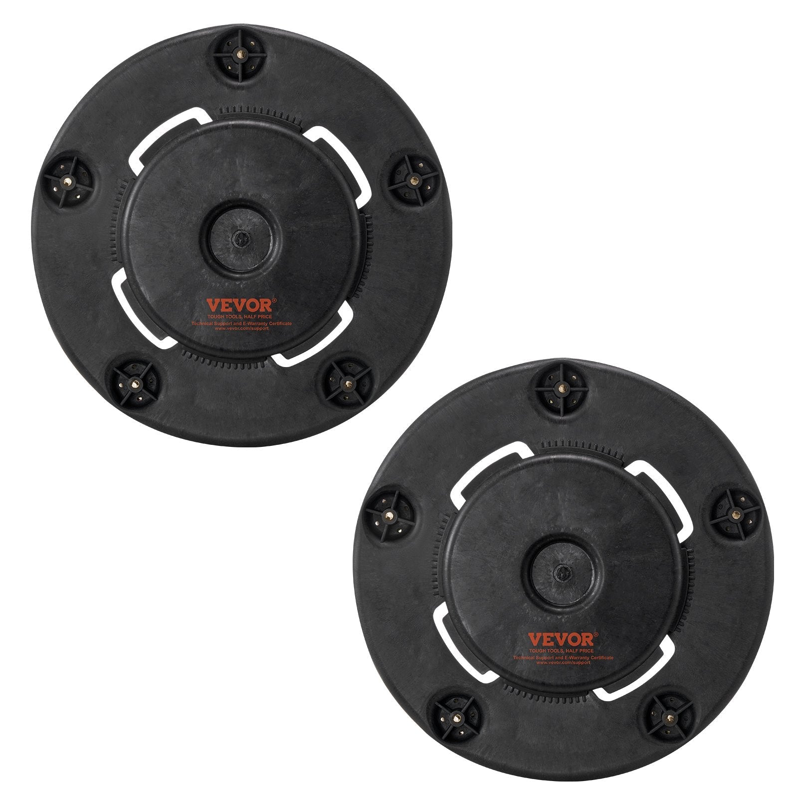 VEVOR 2 Packs Round Trash Can Dolly Fit 20, 32, 44, 55 Gal Garbage Container 
