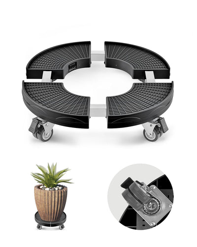 VEVOR Trash Can Dolly with Wheels 15-22.8 in Adjustable Round Furniture Dolly 
