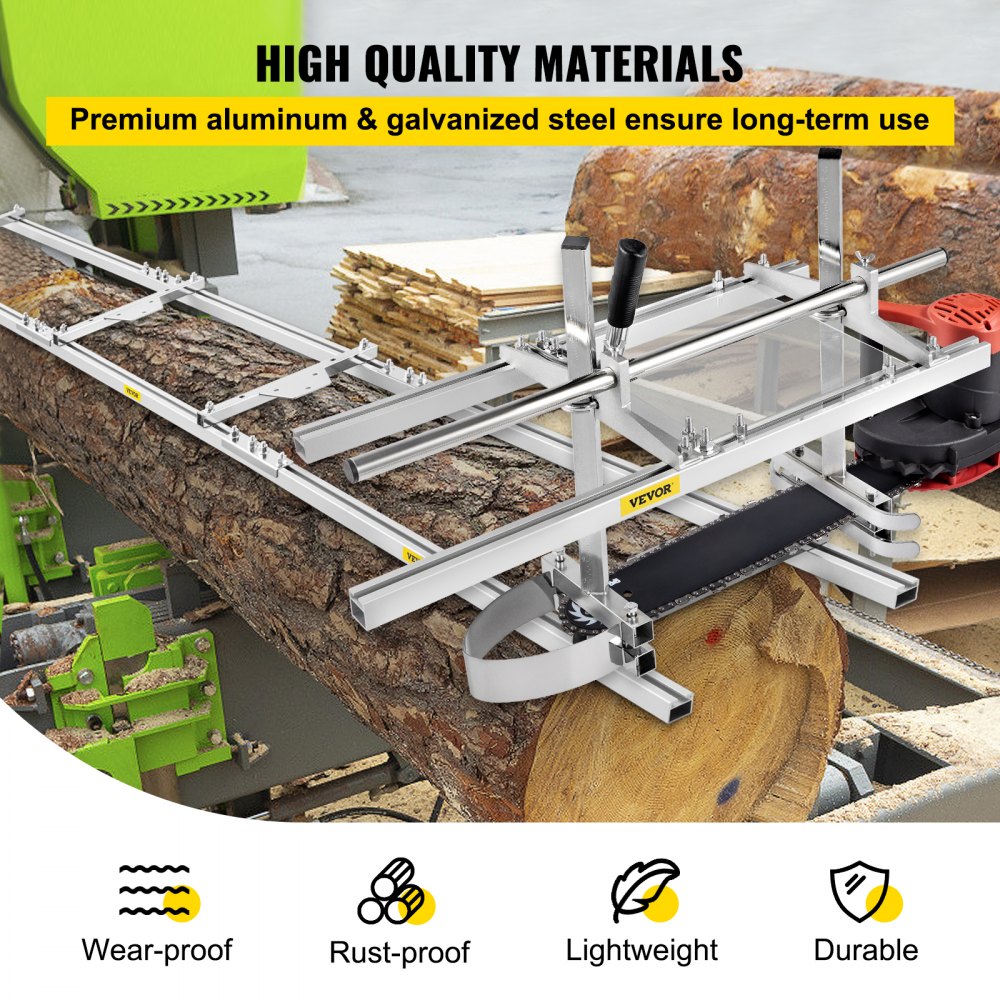 Chainsaw mill 36" Inch Planking Milling Bar 14" to 36" w/ Rail Guide Ladder Sets 