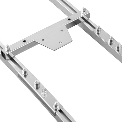 VEVOR Rail Mill Guide System 9 FT Chainsaw Mill Rail Guide with 4 Wood Fixing Plate Rail Mill Guide Used in Combination with The Saw Mill (5FT-RMG) 