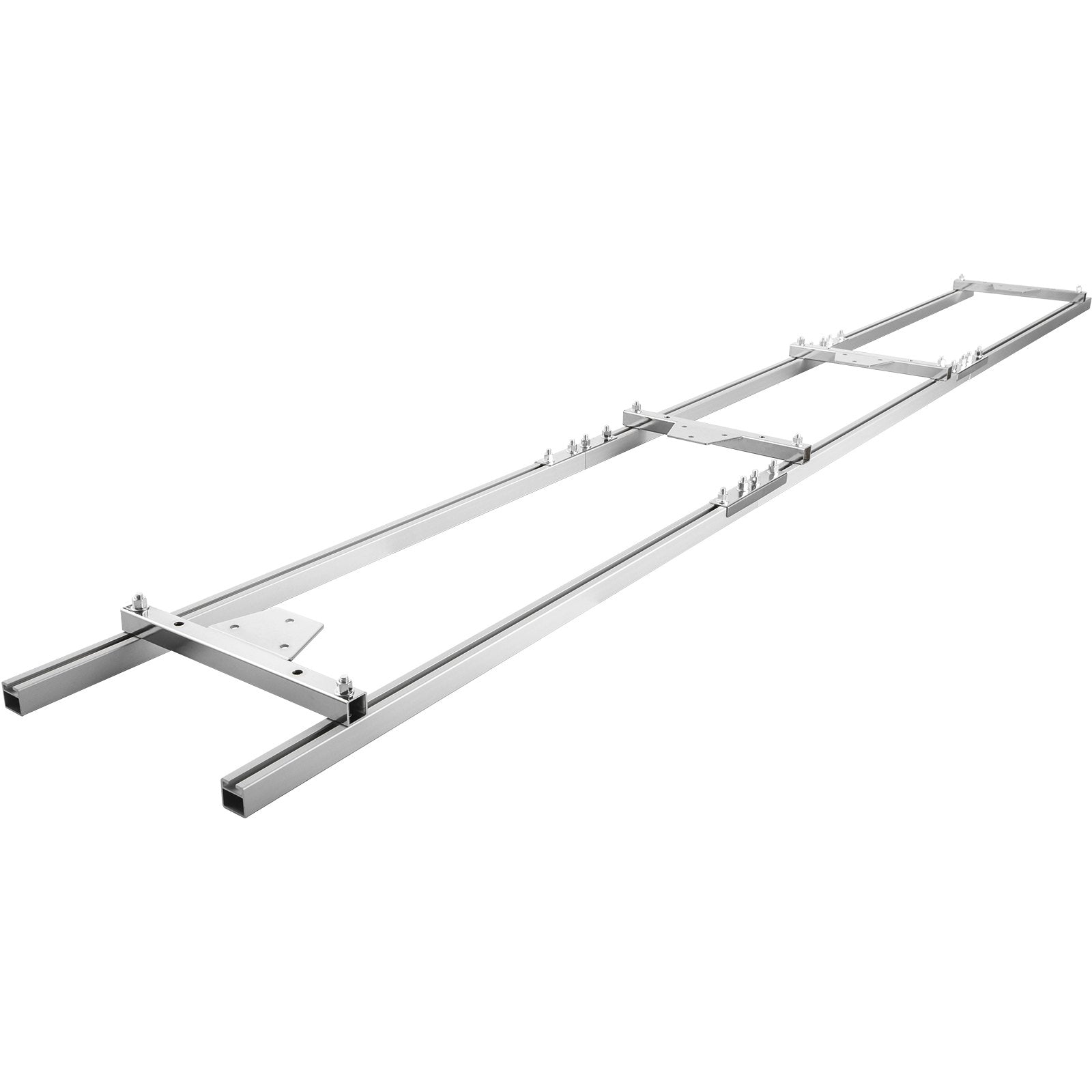 VEVOR Rail Mill Guide System 9 FT Chainsaw Mill Rail Guide with 4 Wood Fixing Plate Rail Mill Guide Used in Combination with The Saw Mill (5FT-RMG) 