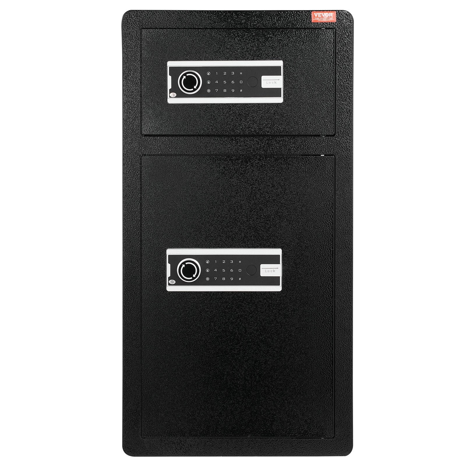 VEVOR Double Door 5.5 cu.ft Safe Box with Key Lock Password Cabinet Black 