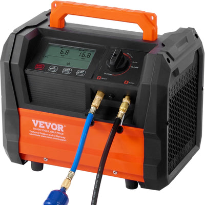 VEVOR Refrigerant Recovery Machine 1 HP Dual Cylinder Brushless Portable AC 