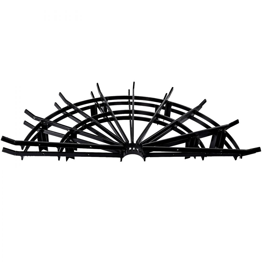 VEVOR 40in Fire Grate Log Grate ,Wagon Wheel Firewood Grates 16 Iron Bars, Fireplace Grates Burning Rack Holder 12 Legs for Indoor Chimney, Hearth Wood Stove and Outdoor Camping Fire Pit 