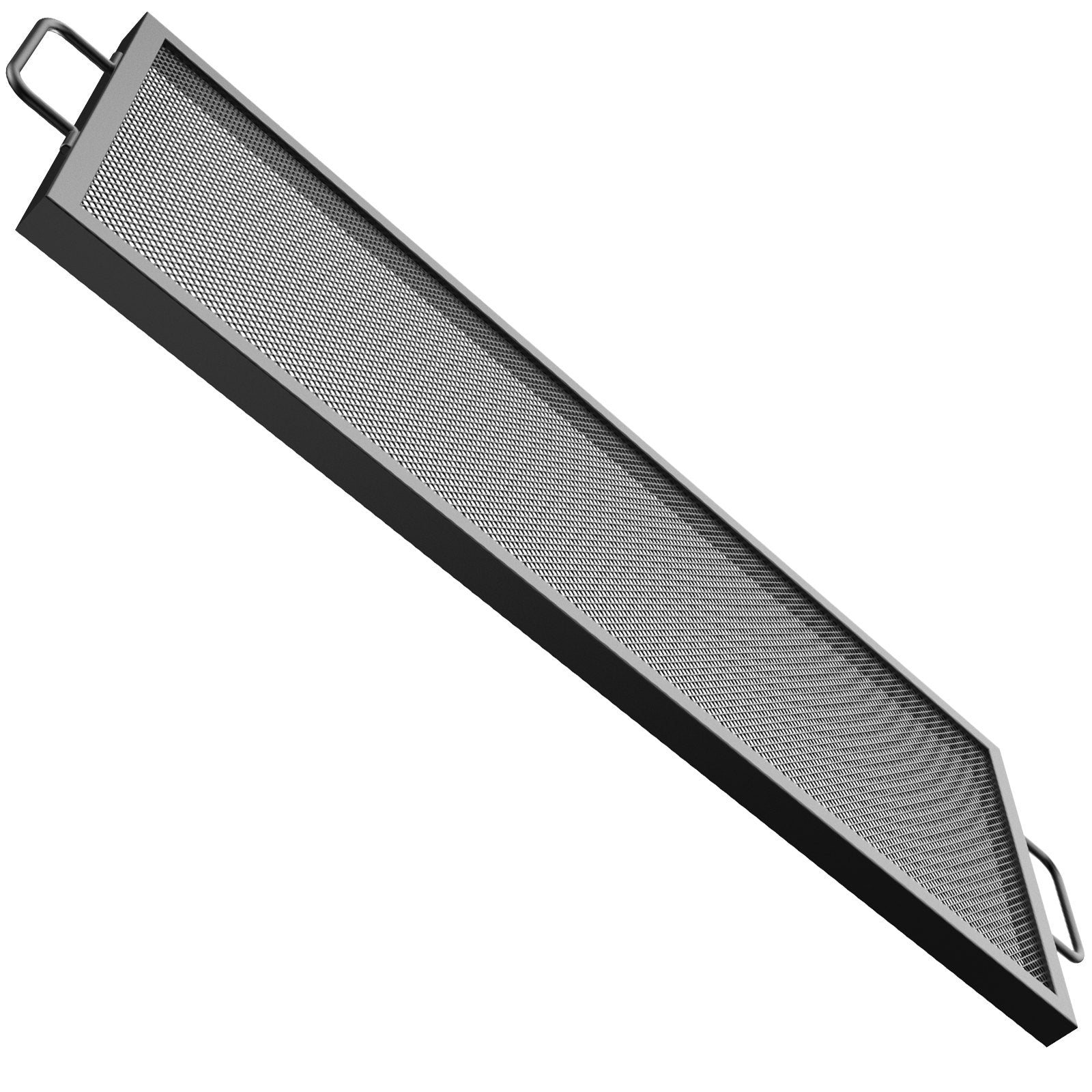 VEVOR Rectangle Fire Pit Grate, 40 x 15 inch Fire Pit Grill Grate, X-Marks Rectangle Grill Grate, Black Steel Fire Grate, Fire Pit Cooking Grate with Handles, Fire Grill Grate for Fire Pit, Campfire 