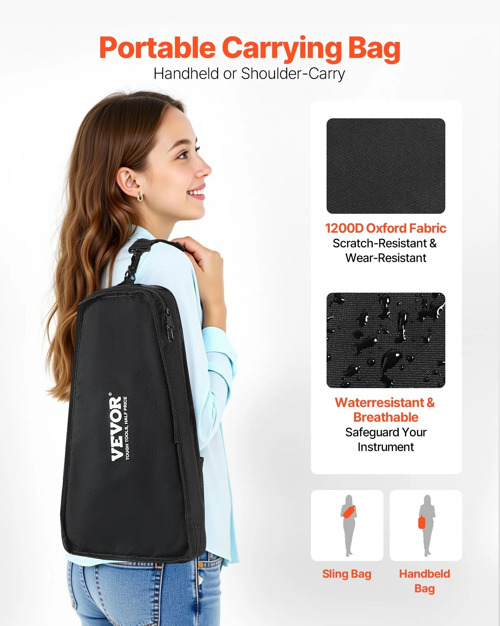 VEVOR Glockenspiel Xylophone, 27 Notes, Professional Xylophone Percussion Instrument, with Colorful Metal Keys, Includes 4 Mallets, Carrying Bag, Beginner Musical Instrument Kit for Adults and Kids 