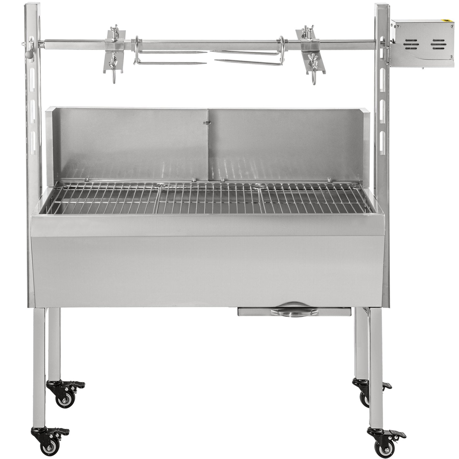 VEVOR 132 lbs/60KG 110V 132 lbs/60KG Rotisserie Grill Roaster BBQ Pig Lamb Stainless Steel, 132 lbs/60KG 