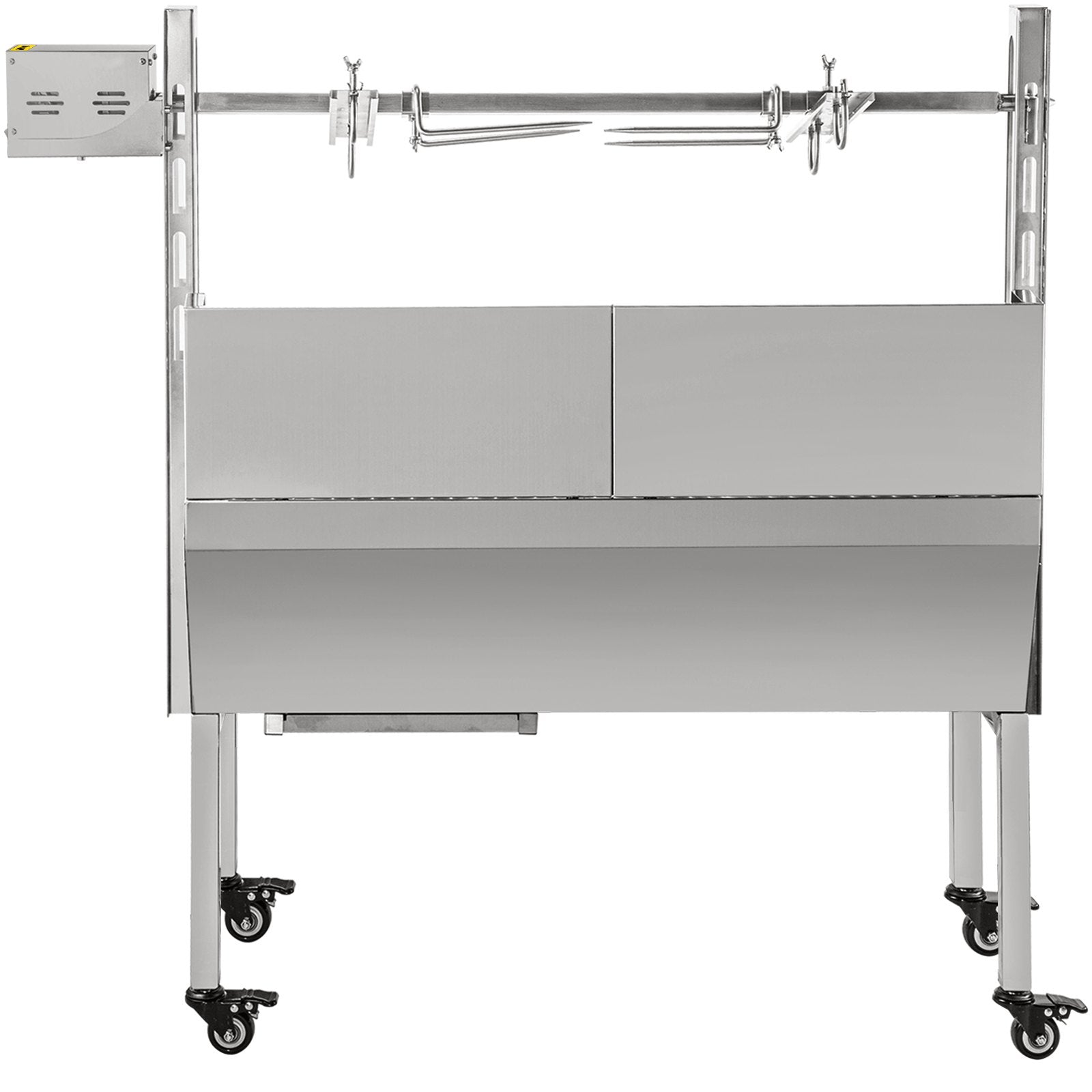 VEVOR 132 lbs/60KG 110V 132 lbs/60KG Rotisserie Grill Roaster BBQ Pig Lamb Stainless Steel, 132 lbs/60KG 