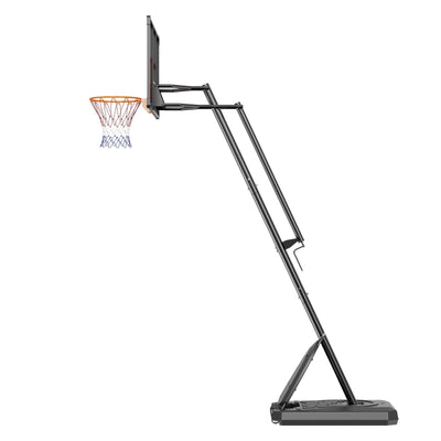 VEVOR Basketball Hoop, 7.6-10 ft Adjustable Height Portable Backboard System, 50 inch Basketball Hoop & Goal, Kids & Adults Basketball Set with Wheels, Stand, and Fillable Base, for Outdoor/Indoor 
