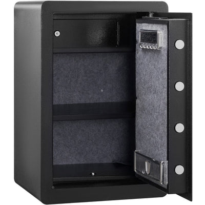 VEVOR Safe, 2.2 Cubic Feet Home Safe, Steel Security Safe with Fingerprint, Digital Keypad and 2 Keys, Cabinet Safe with Large Fire-proof Bag, Protect Cash, Gold, Jewelry, Documents, 15.8x13x23.6 inch 