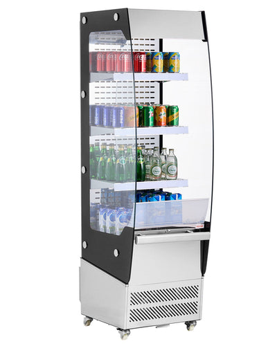 VEVOR Open Air Merchandiser 3-Tier Display Cooler with Air Curtain 7.8cu.ft. 