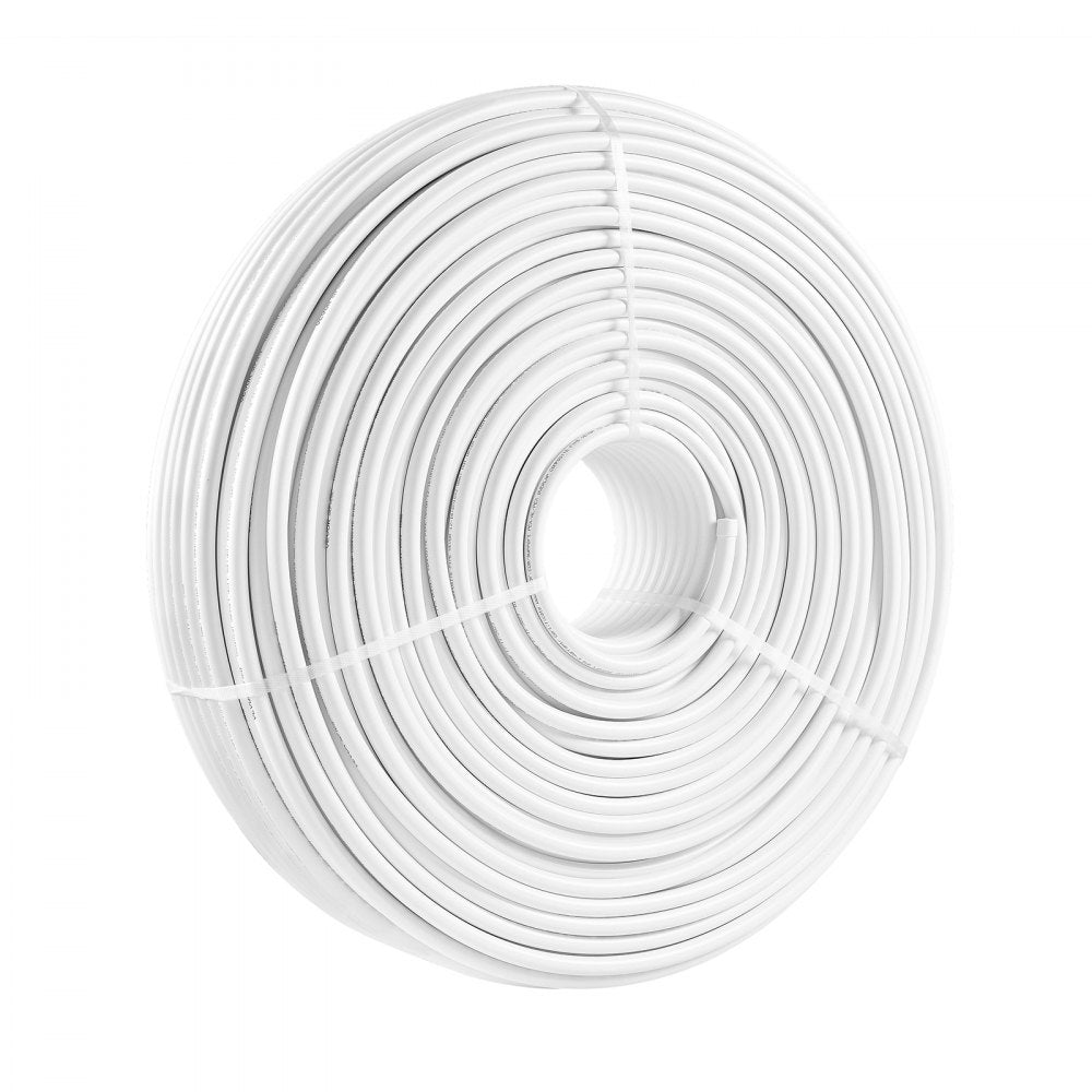 VEVOR PEX-AL-PEX Tube, 328ft, 5/8'' Diameter Aluminum-Plastic Composite Pipe Oxygen Barrier Radiant Floor PEX Pipe, 0.08'' Thickness Radiant Heat Floor Plumbing Inner Aluminum Layer PEX Tubing Pipe 