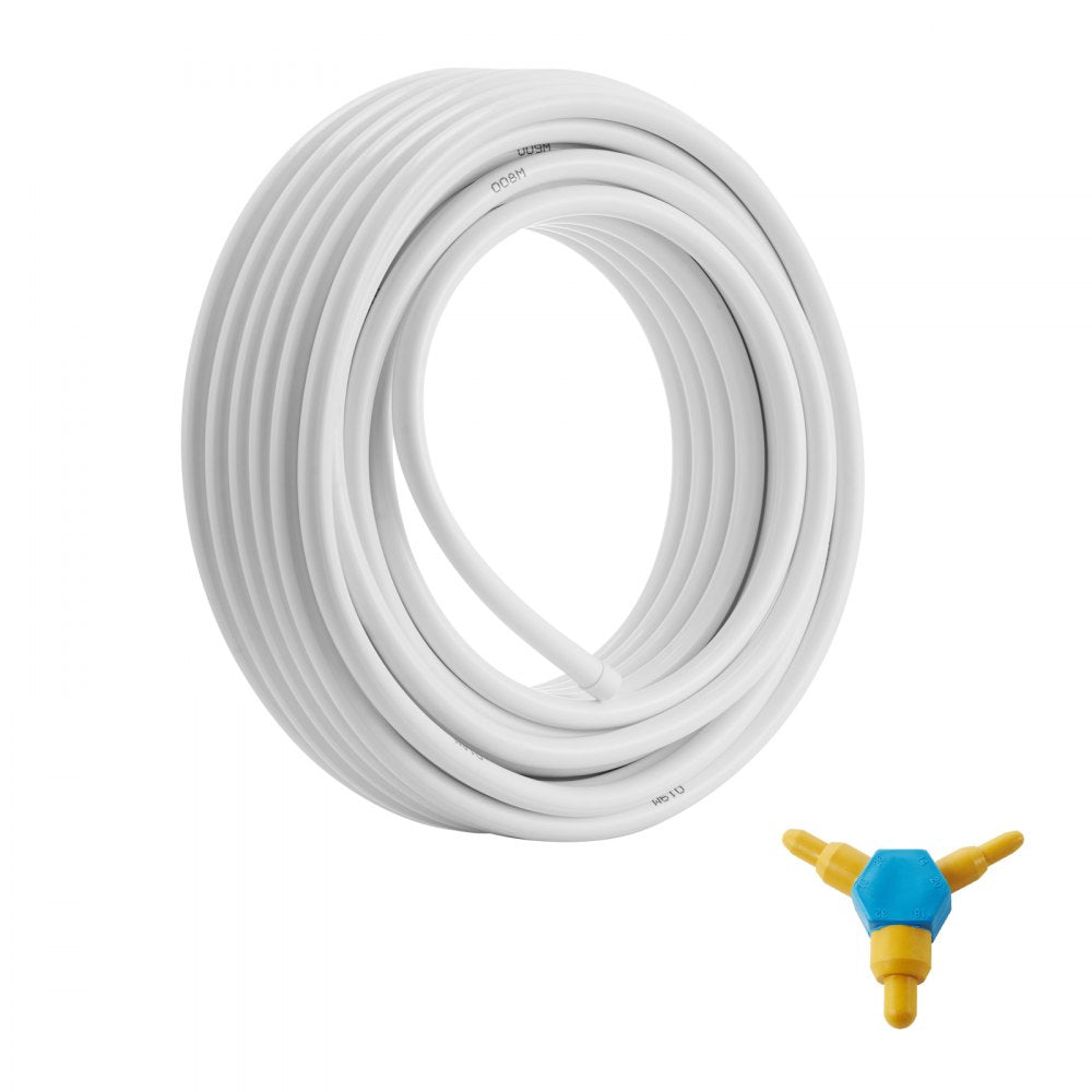 VEVOR PEX-AL-PEX Tube, 82ft, 5/8'' Diameter Aluminum-Plastic Composite Pipe Oxygen Barrier Radiant Floor PEX Pipe, 0.08'' Thickness Radiant Heat Floor Plumbing 25M Inner Aluminum Layer PEX Tubing Pipe 