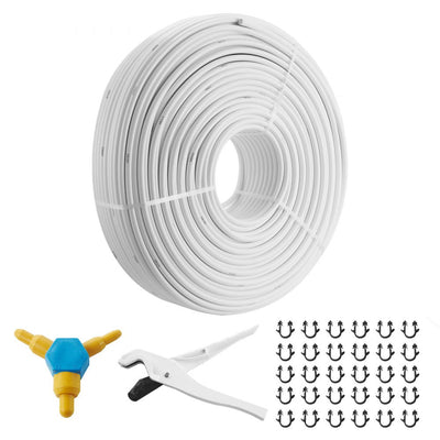 VEVOR PEX-AL-PEX Tube, 984ft, 5/8'' Diameter Aluminum-Plastic Composite Pipe Oxygen Barrier Radiant Floor PEX Pipe, 0.08'' Thickness Radiant Heat Floor Plumbing Inner Aluminum Layer PEX Tubing Pipe 