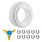 VEVOR PEX-AL-PEX Tube, 164 ft, 0.79'' Diameter Aluminum-Plastic Composite Pipe Oxygen Barrier Radiant Floor PEX Pipe, 0.08'' Thickness Radiant Heat Floor Plumbing Inner Aluminum Layer PEX Tubing Pipe