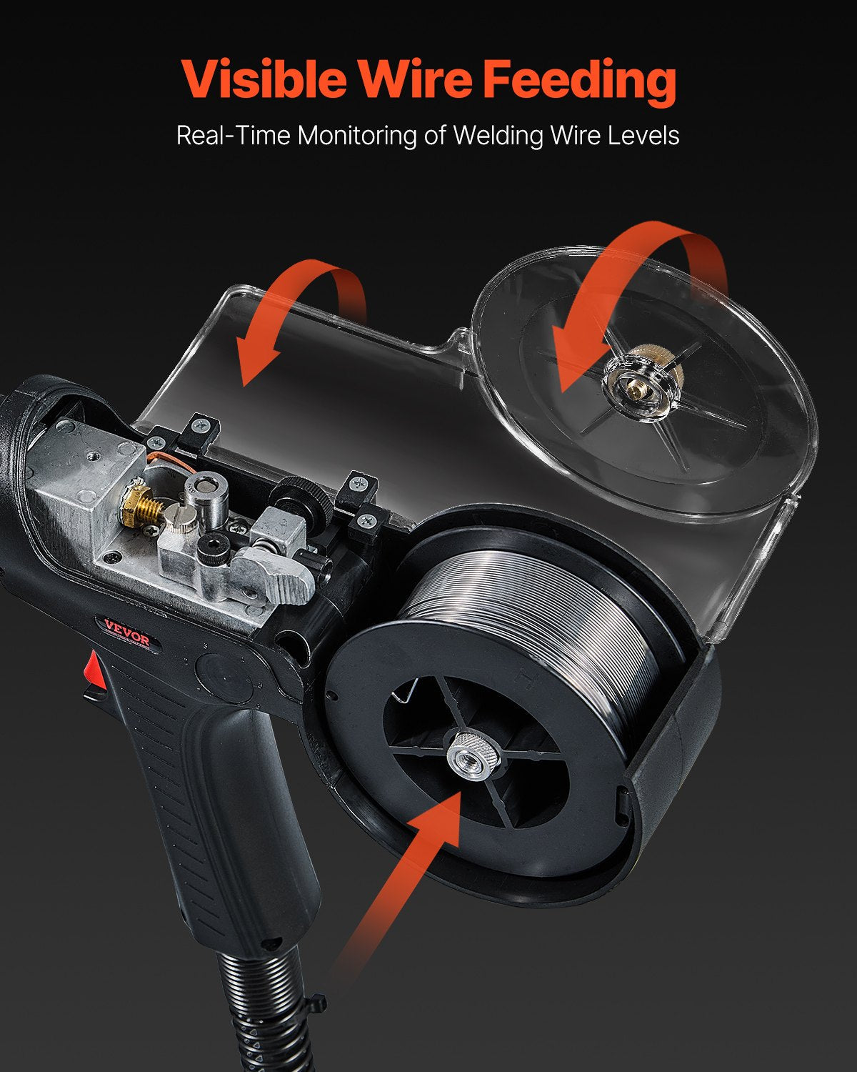 VEVOR 200Amp Spool Gun with 20FT Cable Compatible with Hobart lronMan 240 Welder 