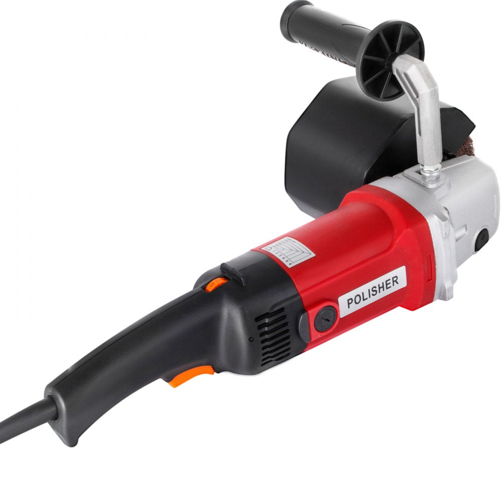 VEVOR 1200W Burnishing Polishing Machine 500-3000 RPM Handle Polishing Machine 110V Wheel Polisher Sander Wire Drawing Machine with 4 Wheels 