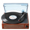 VEVOR Bluetooth Vinyl Record Player 3-Speed Belt Driven Turntable 10W Speakers