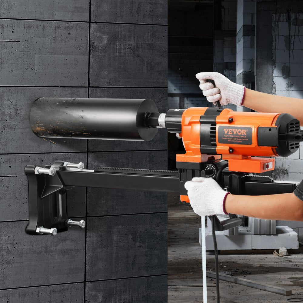 VEVOR Core Drill Machine 0.8-11.8in Dia 3500W Diamond Core Drill Rig with Stand 