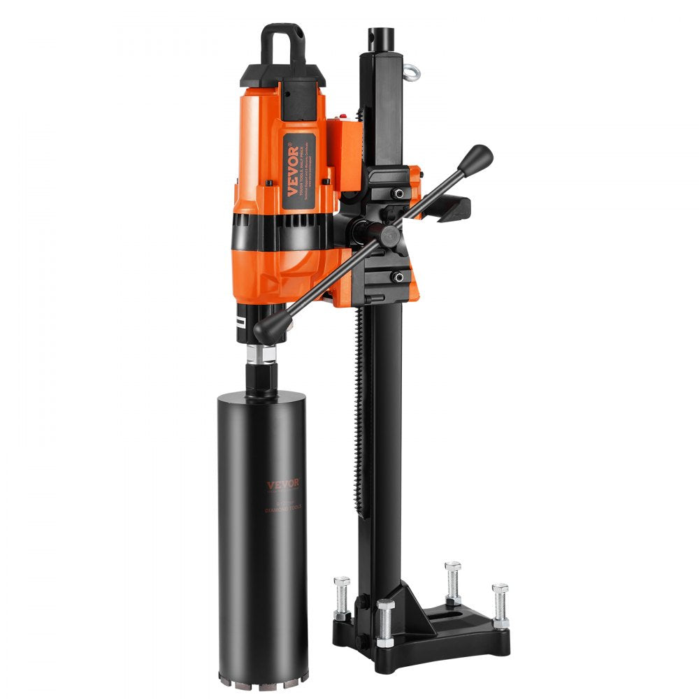 VEVOR Core Drill Machine 0.8-11.8in Dia 3500W Diamond Core Drill Rig with Stand 