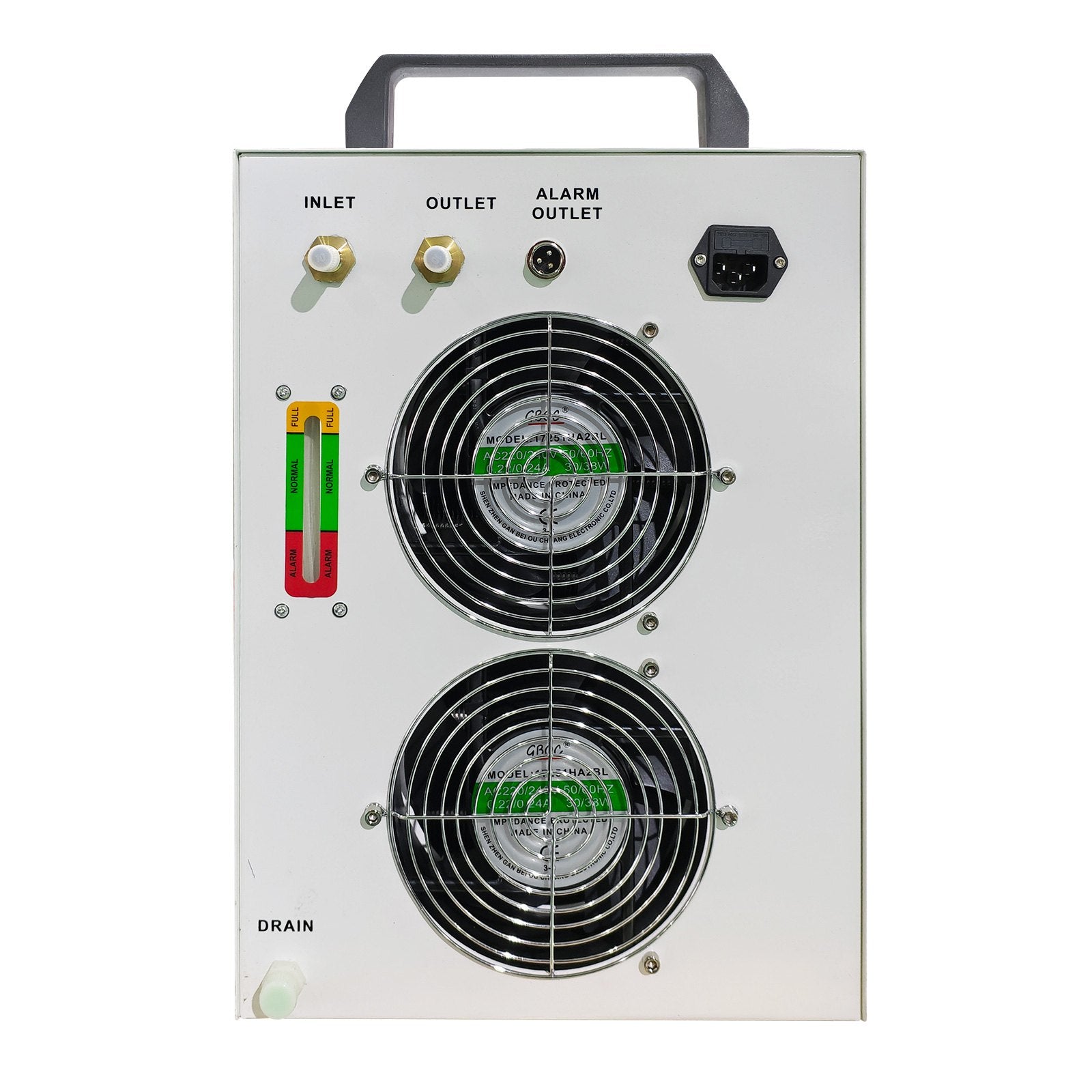 VEVOR Industrial Chiller, CW5200 Industrial Water Chiller, 1400W Cooling Capacity, 6L Capacity Cooling Water, Precise Thermostat Recirculating Chiller for 130/150W Engraving Machine Cooling Machine 