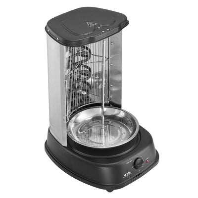 VEVOR Stainless Steel Shawarma Grill Machine Vertical Gyro Rotisserie Doner 