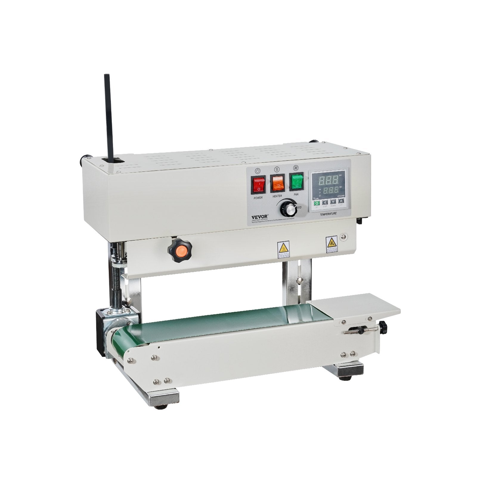 VEVOR Continuous Bag Band Sealing Machine Vertical Band Sealer Carbon Steel 