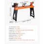 VEVOR Woodworking Lathe, 1.5 HP, Wood Lathe Machine with 0 to 3200 RPM Variable Speed, 16 x 40 in Workbench, Brushless DC Motor, Cast Iron Body, Tool Rest, for Medium to Large Projects Woodworking