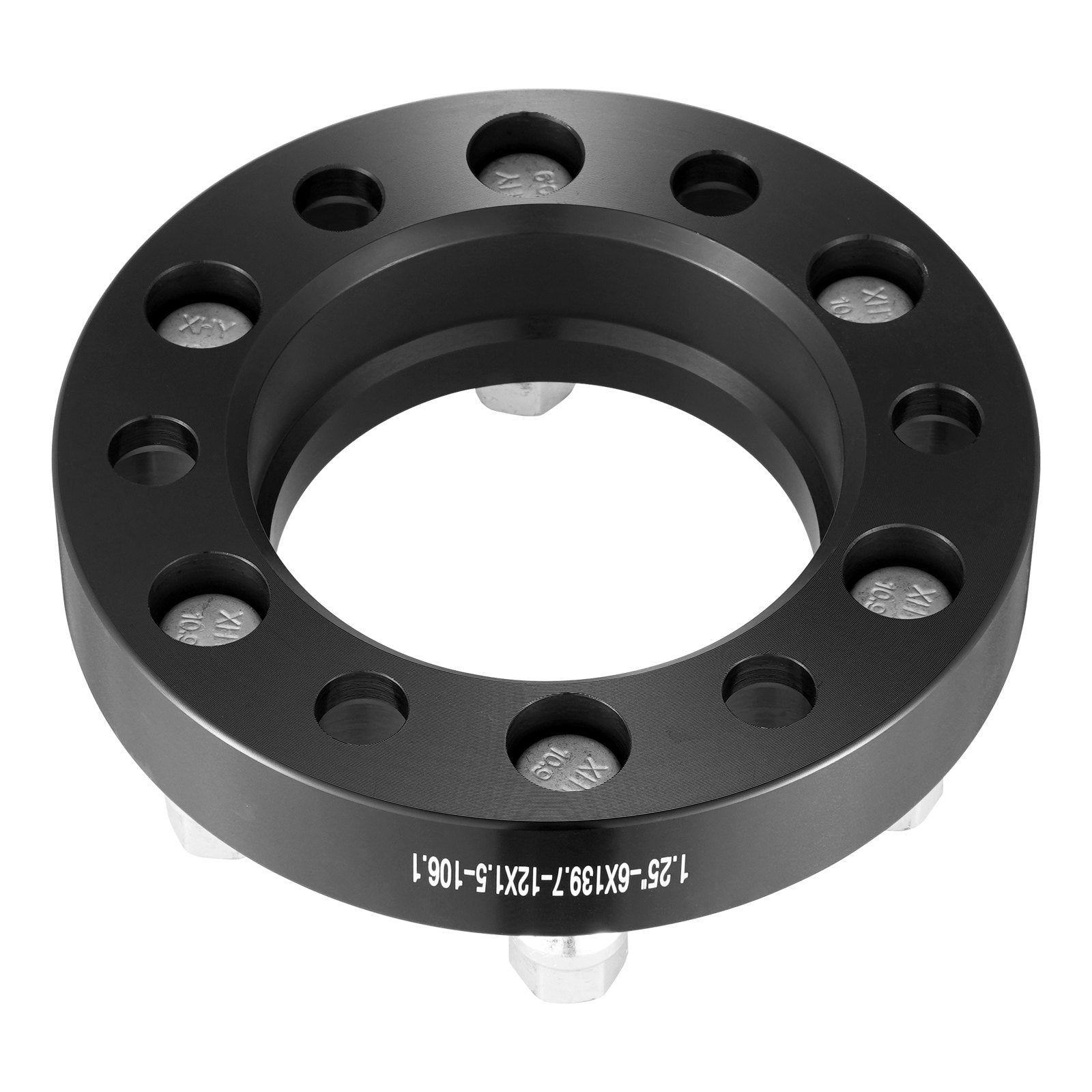 VEVOR 1.25" 6"x5.5" Wheel Spacers Wheel Adapters 6 Lug Forged Spacer 4 PCS Black 
