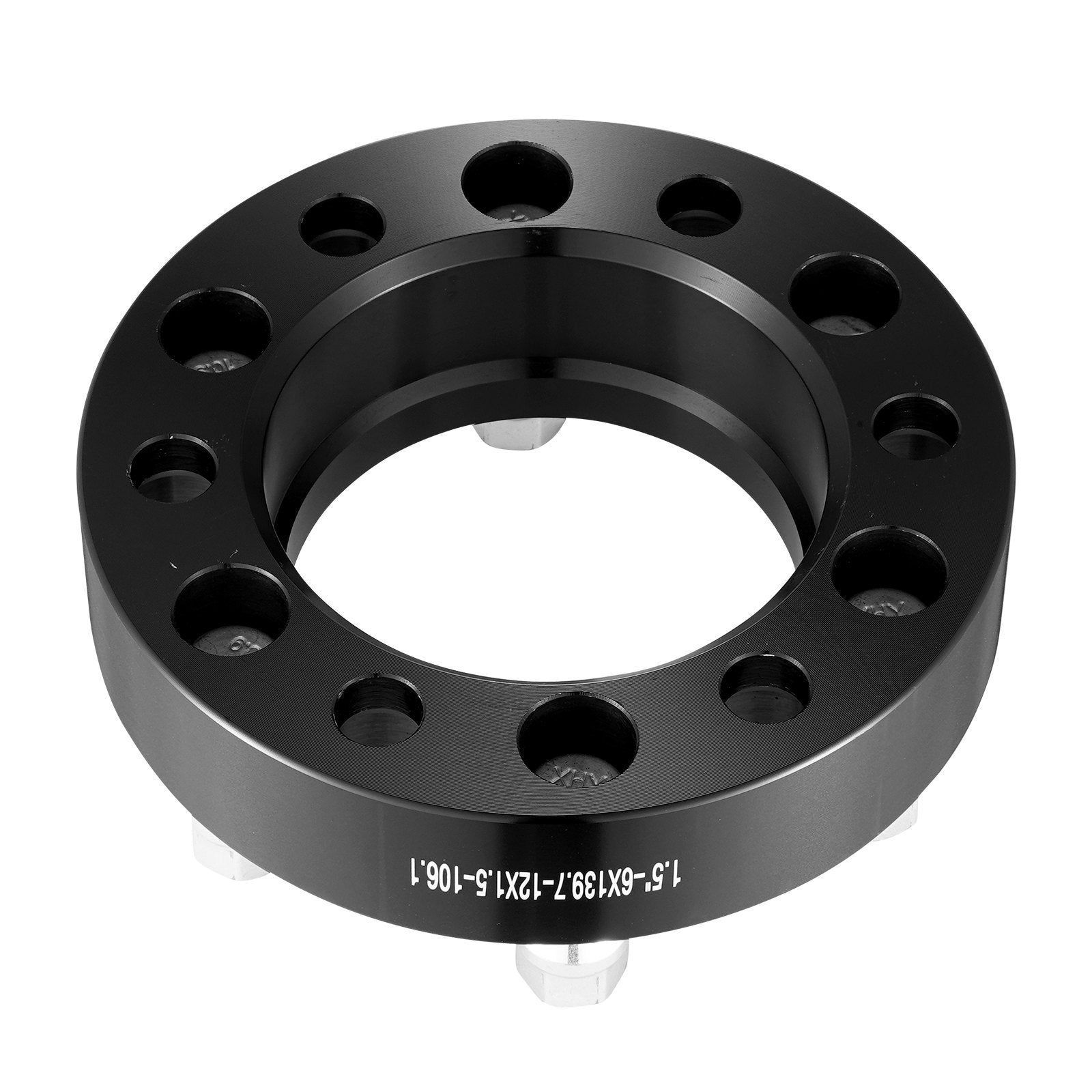 VEVOR 1.5" 6"x5.5" Wheel Spacers Wheel Adapters 6 Lug Forged Spacer 4 PCS Black 