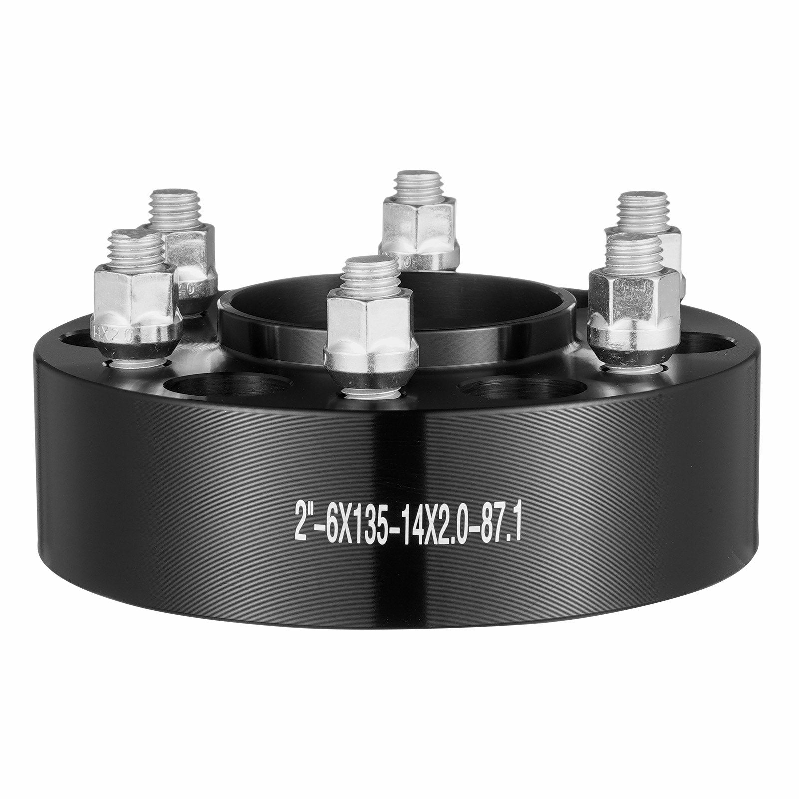 VEVOR 2" 6"x5.3" Wheel Spacers Wheel Adapters 6 Lug Forged Spacer 4 PCS Black 