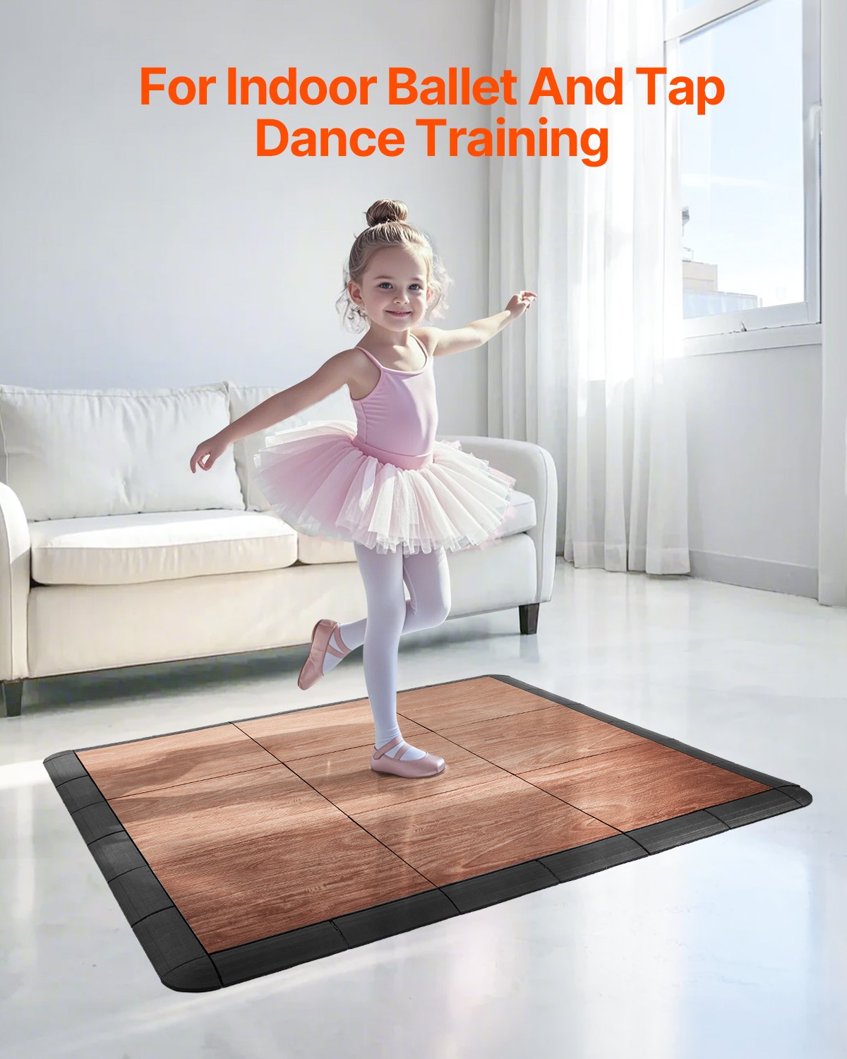 Gym Flooring Set 9 PCS Interlocking PP+PVC Puzzle Rubber Tiles 