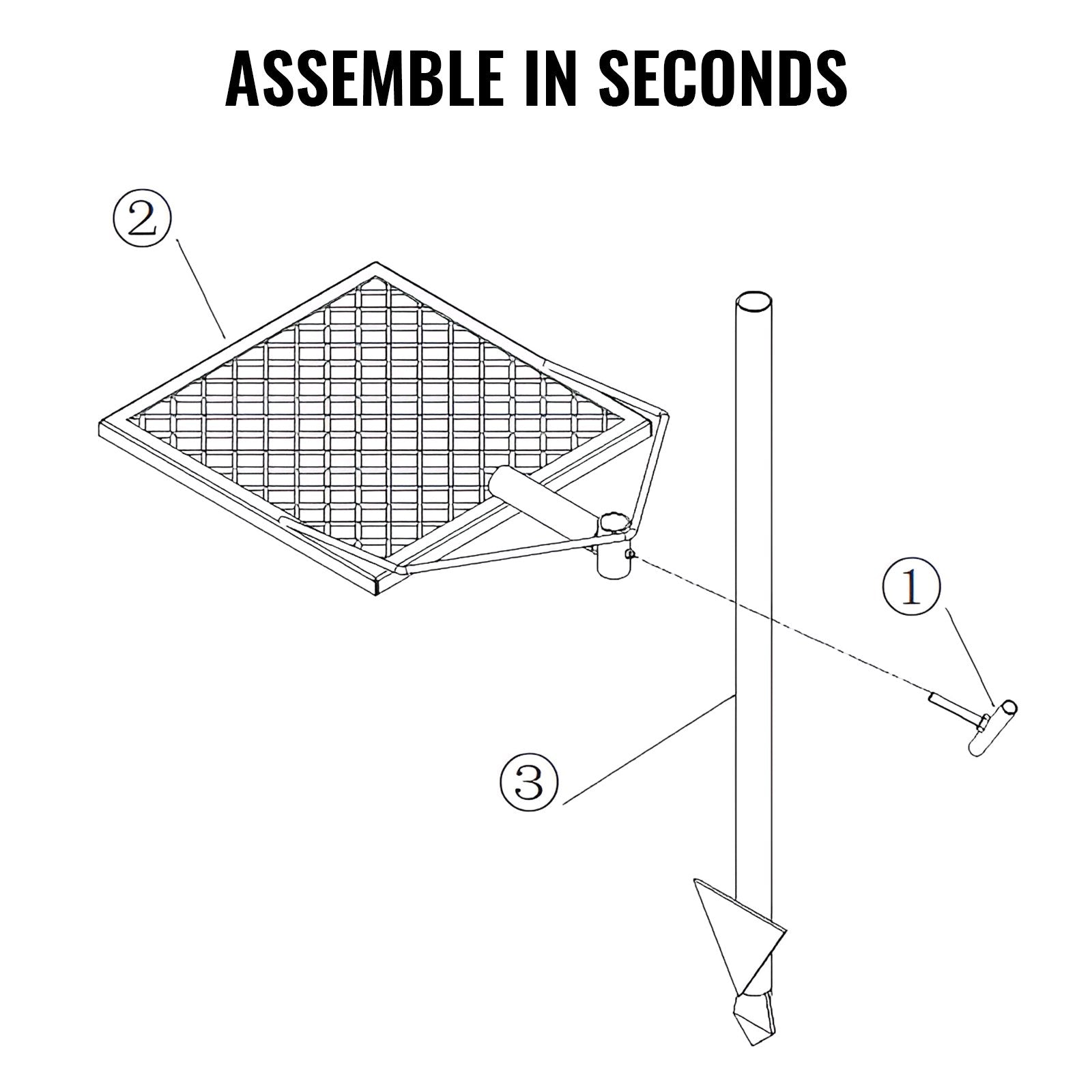 VEVOR Swivel Campfire Grill, Fire Pit Grill Grate over Fire Pits, Heavy Duty Steel Grill Grates, 360° Adjustable Open Fire Outdoor Cooking Equipment, Portable Camp Fire Racks for Camping Outdoor BBQ 