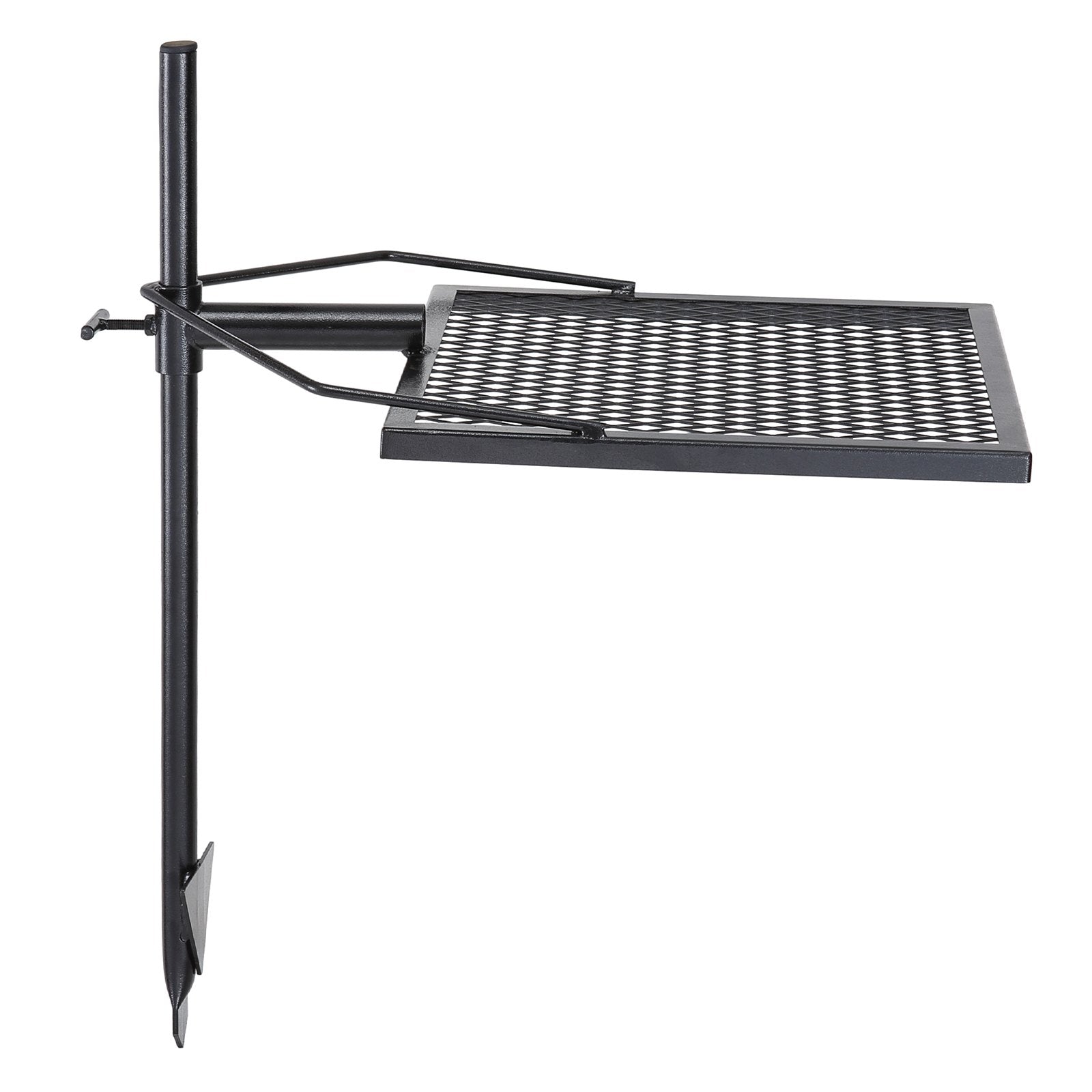 VEVOR Swivel Campfire Grill, Fire Pit Grill Grate over Fire Pits, Heavy Duty Steel Grill Grates, 360° Adjustable Open Fire Outdoor Cooking Equipment, Portable Camp Fire Racks for Camping Outdoor BBQ 