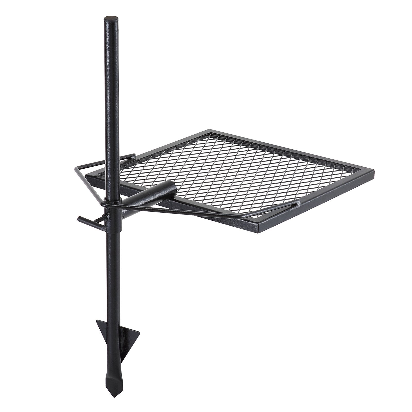 VEVOR Swivel Campfire Grill, Fire Pit Grill Grate over Fire Pits, Heavy Duty Steel Grill Grates, 360° Adjustable Open Fire Outdoor Cooking Equipment, Portable Camp Fire Racks for Camping Outdoor BBQ 