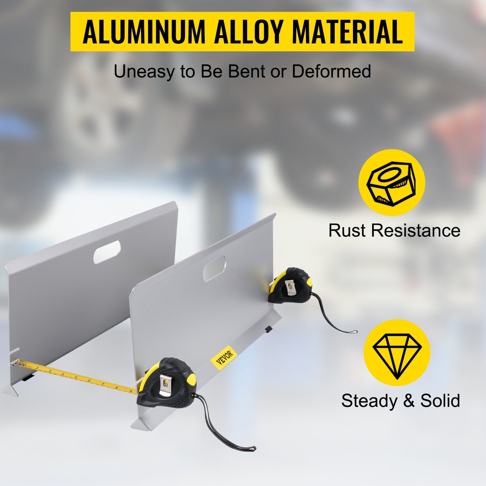 VEVOR Wheel Alignment Tool, Toe Plates without Probes, Aluminum Alloy Toe Alignment Plates, Double 16ft Tape Measures Alignment Tools Automotive, Wheel Alignment Tool Gauge Camber Caster 