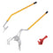 VEVOR Tire Mount Demount Tool, 22.5-24.5 inch Manual Steel Tire Changer Mount Demount Removal Tool, with Extra Bead Keeper, Tubeless Truck Bead Breaker, 3 PCS Tire Changing Tools, Orange