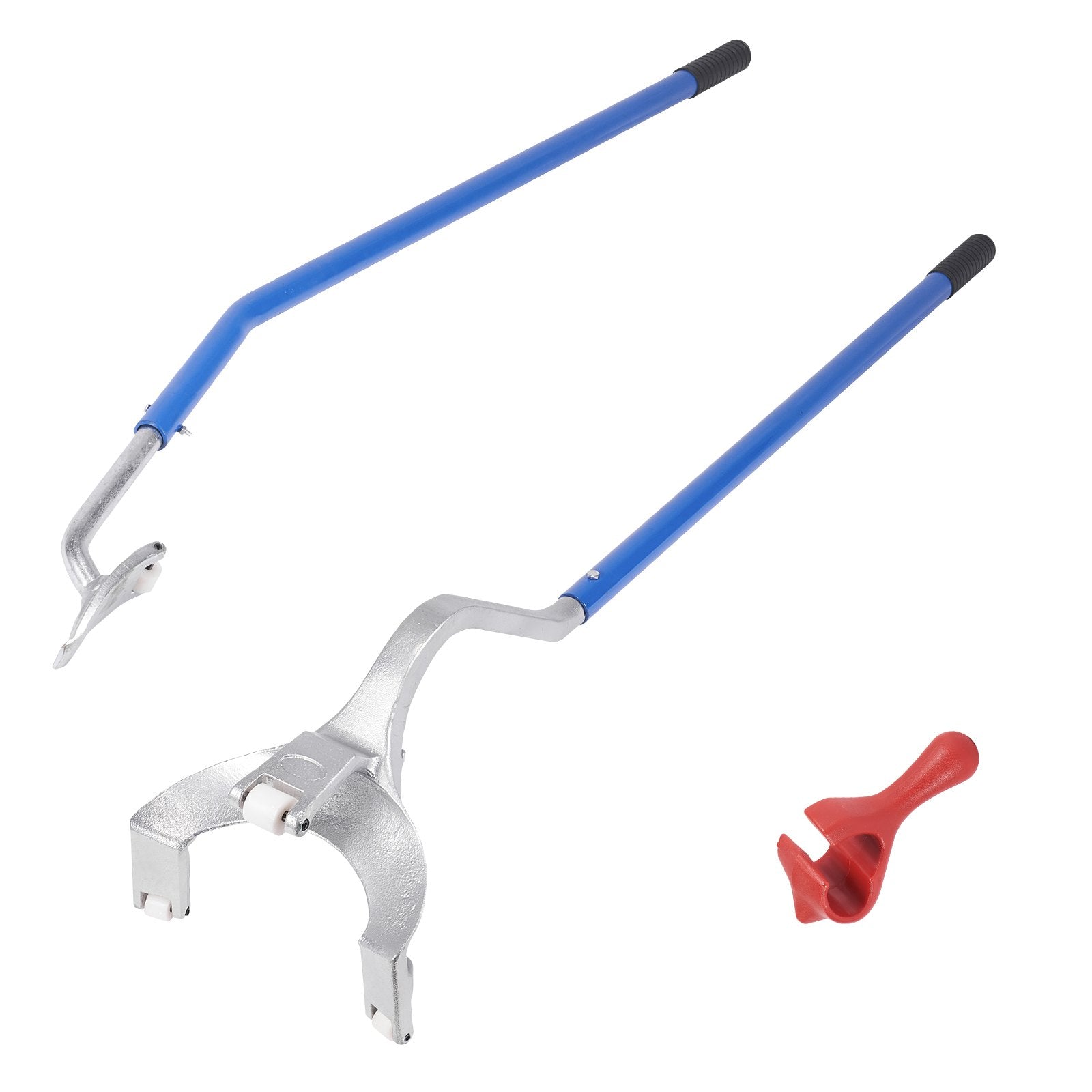 VEVOR Tire Mount Demount Tool, 22.5"-24.5" Manual Steel Tire Changer Mount Demount Removal Tool, with Extra Bead Keeper, Tubeless Truck Bead Breaker, 3 PCS Tire Changing Tools, Orange 