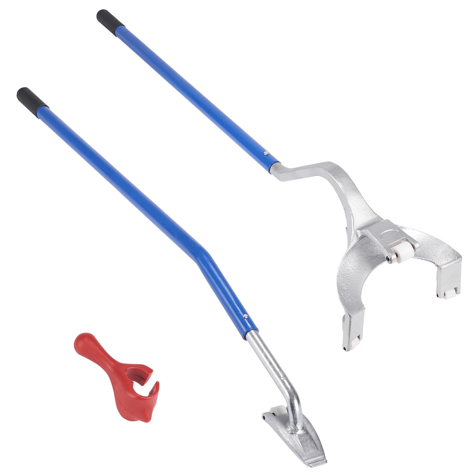 VEVOR Tire Mount Demount Tool, 22.5"-24.5" Manual Steel Tire Changer Mount Demount Removal Tool, with Extra Bead Keeper, Tubeless Truck Bead Breaker, 3 PCS Tire Changing Tools, Orange 