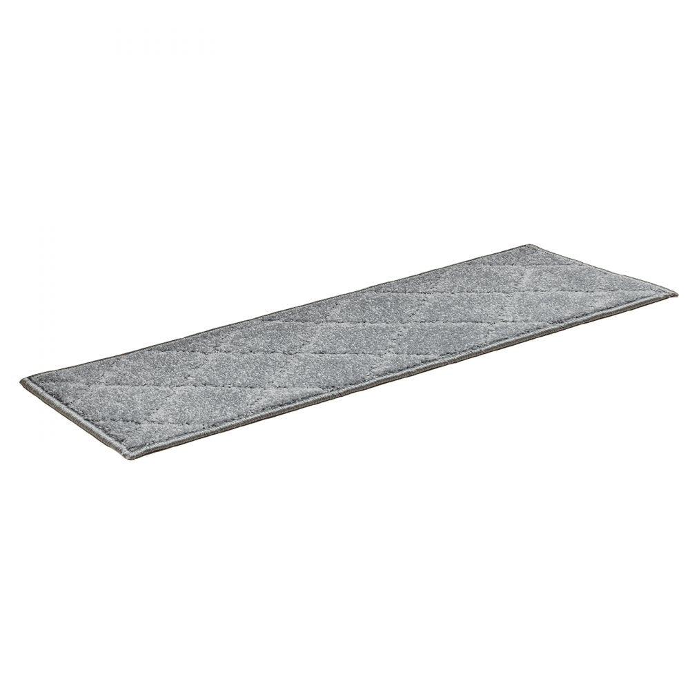 VEVOR Stair Treads, Stairs Carpet Non Slip 9" x 28", Indoor Stair Runner for Wooden Steps, Anti Slip Carpet Soft Edging Stair Rugs Mats for Kids Elders and Dogs, 15 pcs, Gray 